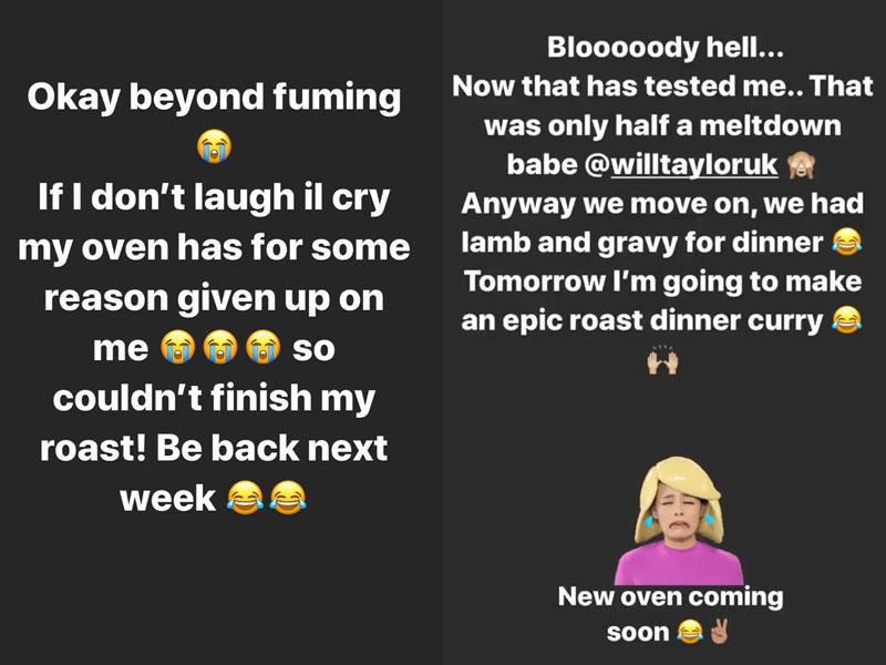 daisy taylor oven instagram
